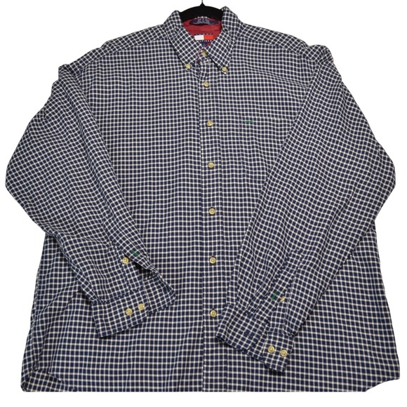 Tommy Hilfiger Other - Vintage Tommy Hilfiger Men's Large Plaid Checkered Long Sleeve Button Down Shirt